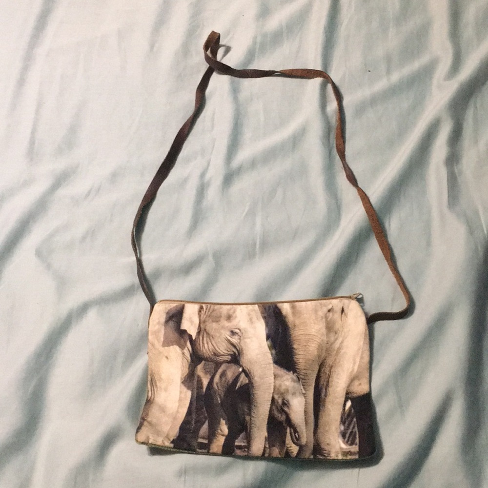 Elephant cross body bag.